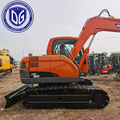 quality  DX80 8 Tons Used Doosan Excavator Hydraulic Excavator Machine factory