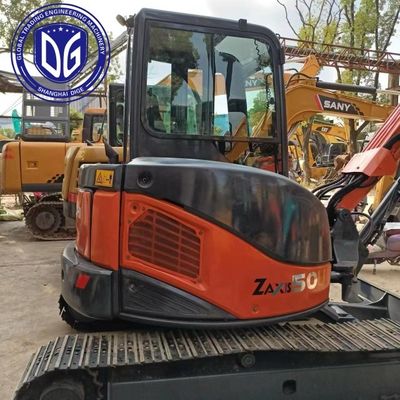 ZX50 Used Hitachi 5 Ton Excavator Light Wear And Tear With Adaptive Power Modes