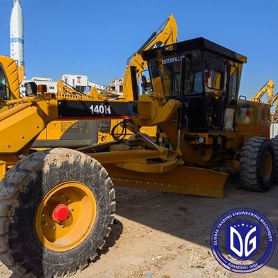 Used CAT 140H High Efficiency 95% New Origin Japan Grader With High performance