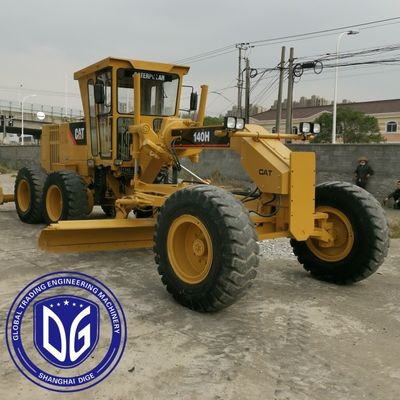 Origin Japan CAT140H Used Caterpillar Grader CAT140H Wheel Grader Secondhand Caterpillar Grader CAT 140H