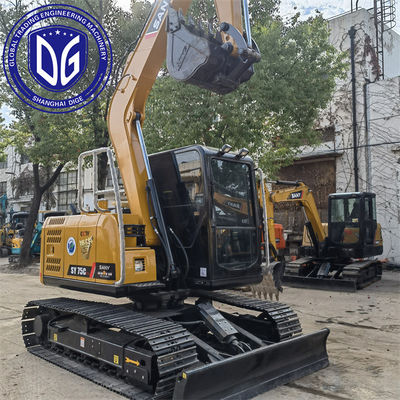 Sy75 7.5 Ton Used SANY Excavator With Advanced Electronic Control Technology