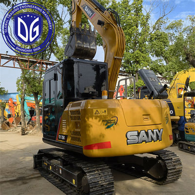 Sy75 7.5 Ton Used SANY Excavator With Advanced Electronic Control Technology