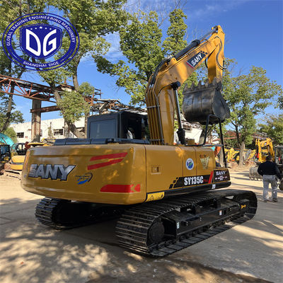 Used Sany SY135 13.5 Ton Hydraulic Excavator Multiple Operating Mode Selection
