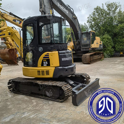 Hydraulic Komatsu PC55 Excavator 4D88E-6 Engine Model And Durable Construction For Heavy Work