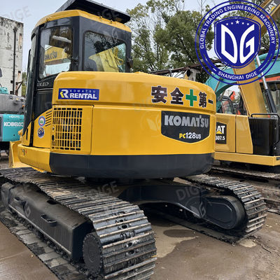 Advanced operating control system USED PC128US excavator , Reliable safety system