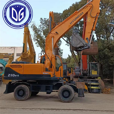 20 Ton Excavator Used Hyundai Model 210W-9 Wheel Excavator With Good Condition