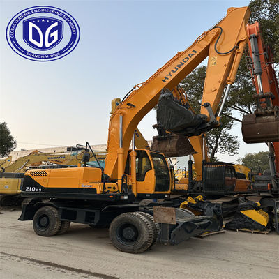 Used Hyundai Wheel Excavator Model 210W-9 Original With Durable Materials