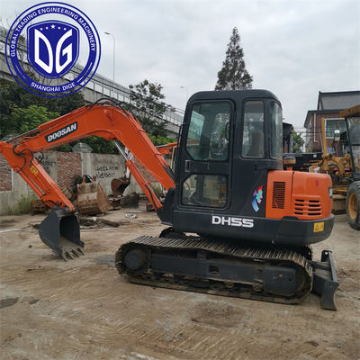 User-friendly operation DH55 Used Doosan Excavator 5.5t Professionally maintained
