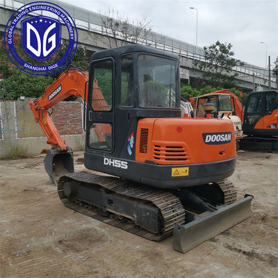 User-friendly operation DH55 Used Doosan Excavator 5.5t Professionally maintained