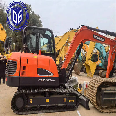 Secure and stable DX60 Used Doosan 6 Ton Excavator Used Mini with Fully upgraded