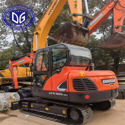 Secure and stable DX60 Used Doosan 6 Ton Excavator Used Mini with Fully upgraded