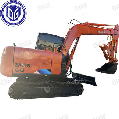 ZX60 Hitachi 6 Ton Used Excavator Small Crawler Excavator With Cabin