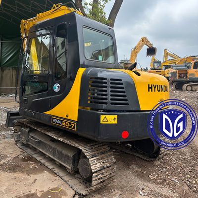 Used Hyundai 80-7 8Ton Small Excavator Crawler And Hydraulic Excavator In Good Condition