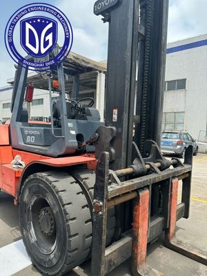 8t 8FDA80 Toyota Used Forklift Powerful Used Forklift Hydraulic Machine