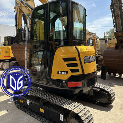 Used Sany SY35 3.5Ton Small Crawler Excavator Almost New With Compact Design
