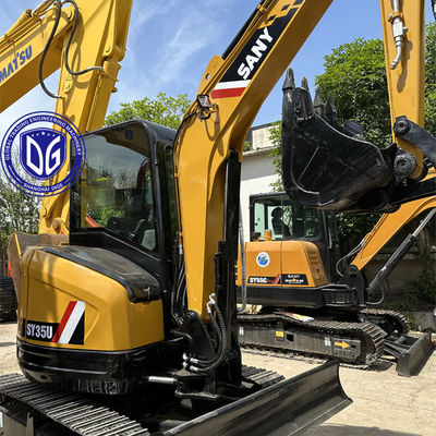 Used Sany SY35 3.5Ton Small Crawler Excavator Almost New With Compact Design