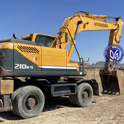 Used Hyundai Wheel Excavator Model 210W-9 Original and In Good Condition On Sale