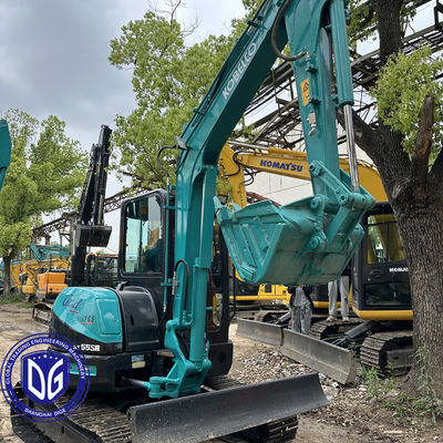 Gently Used Kobelco SK55 5.5 Ton Crawler Excavator Responsive Controls