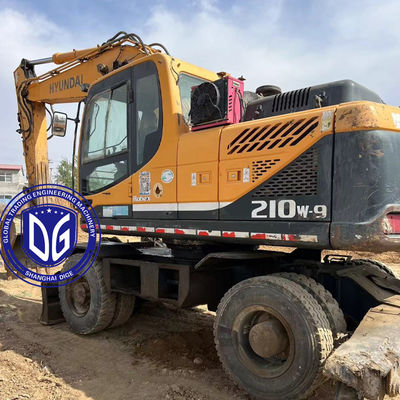 Hyundai 210W-9 21Ton Used Wheel Excavator,Origin From Korea,Available Now