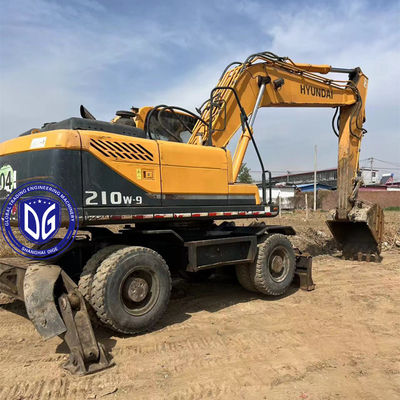 Origin Korea 210W-9 Used Hyundai Wheel Excavator 210W-9 Wheel Excavator Secondhand Hyundai Excavator 210W-9