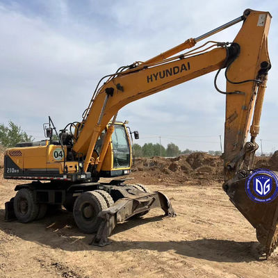 Origin Korea 210W-9 Used Hyundai Wheel Excavator 210W-9 Wheel Excavator Secondhand Hyundai Excavator 210W-9