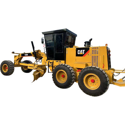 Hydraulic Driving Form Caterpillar Grader 140h 14677kg Machine Weight for and Accurate Road Grading