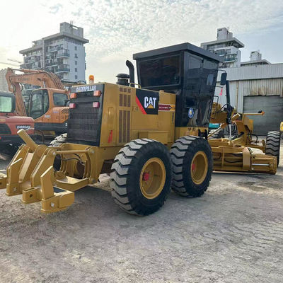 Hydraulic Driving Form Caterpillar Grader 140h 14677kg Machine Weight for and Accurate Road Grading