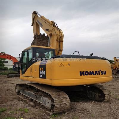 Used Komatsu PC160-7 Crawler Excavator 16 Ton 0.6m3 Bucket