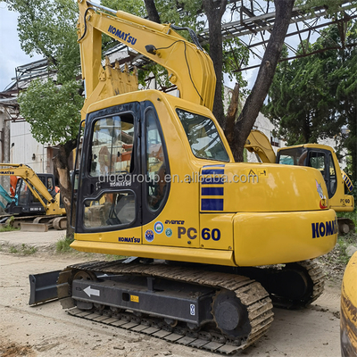 Used Komatsu PC60-7 Mini Excavator 6TON Hydraulic Crawler Digger