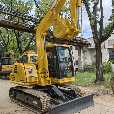 Used Komatsu PC60-7 Mini Excavator 6TON Hydraulic Crawler Digger
