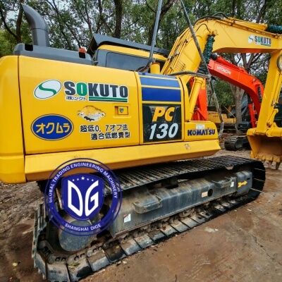 Japan Used Komatsu Excavator PC130 Hydraulic Excavator 13 Ton Used Excavator with 0.5m³ bucket