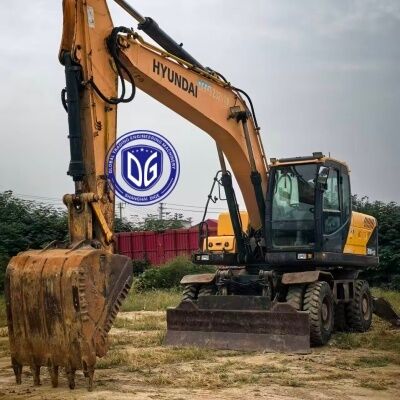 Britain Used Hyundai 210W-9VS Wheel Excavator for Sale Hot Selling 21Ton Excavator