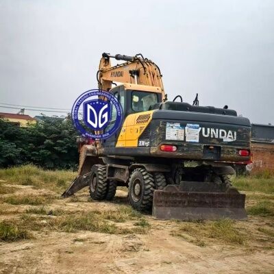 Britain Used Hyundai 210W-9VS Wheel Excavator for Sale Hot Selling 21Ton Excavator