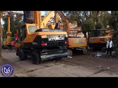 Hyundai 21 Ton Excavator Used 210W-9 Hydraulic Wheel Excavator